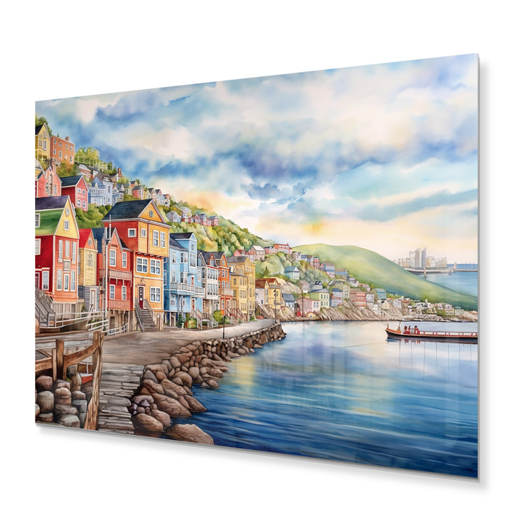 Highland Dunes Newfoundland Coastal Vintage On Metal Print Wayfair